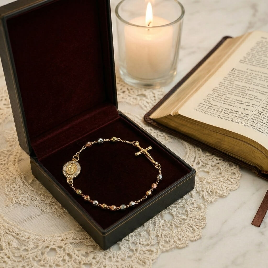 PULSERA ROSARIO VIRGEN MARÍA